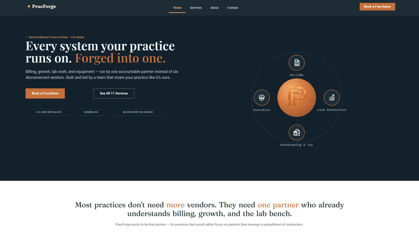 PracForge live screenshot